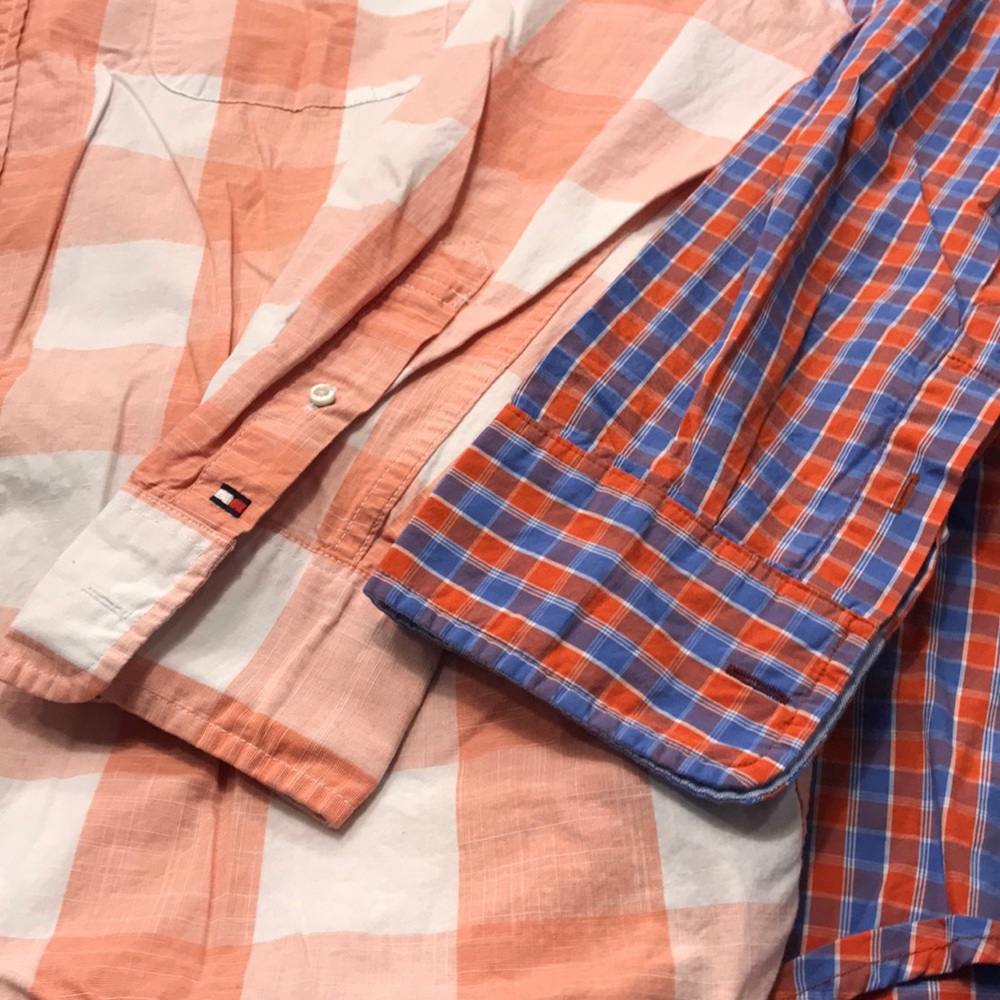 2 men’s XL shirts Tommy Hilfiger/Johnston & Murphy